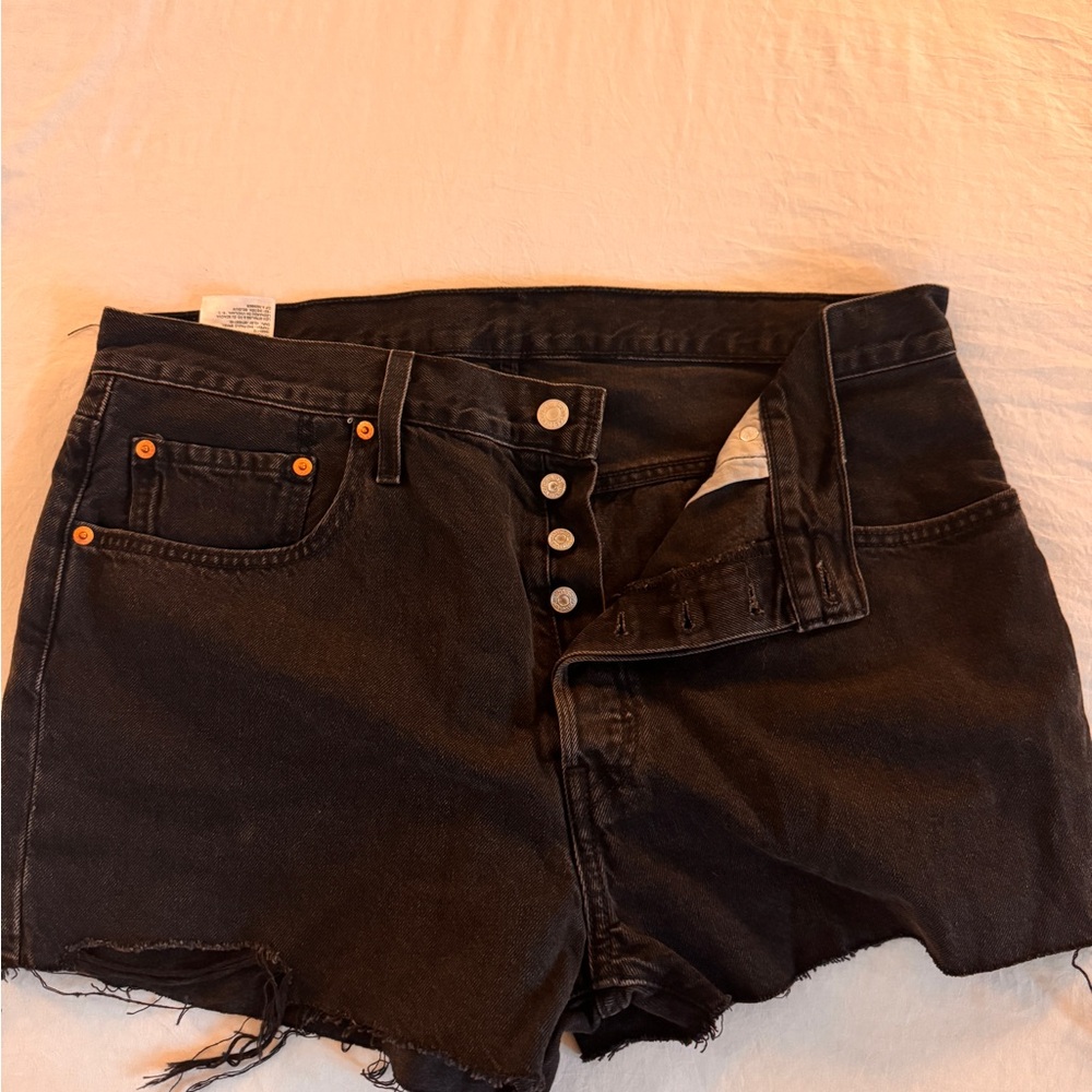 Levi's Black Jean Shorts for Women